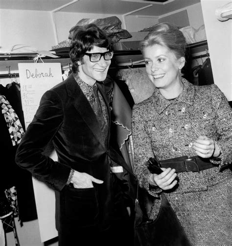 yves saint laurent with catherine deneuve|yves saint laurent wife.